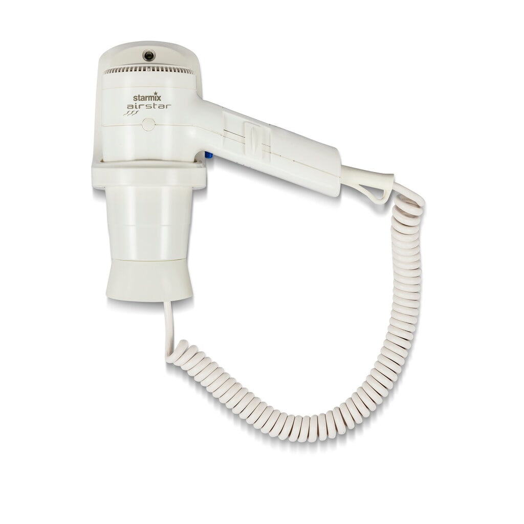 Hand-haardroger starmix HFTW 12, 1.200 W, inkl. wandbevestiging, wit Product afbeelding: Hand-haardroger starmix HFTW 12, 1.200 W, inkl. wandbevestiging, wit