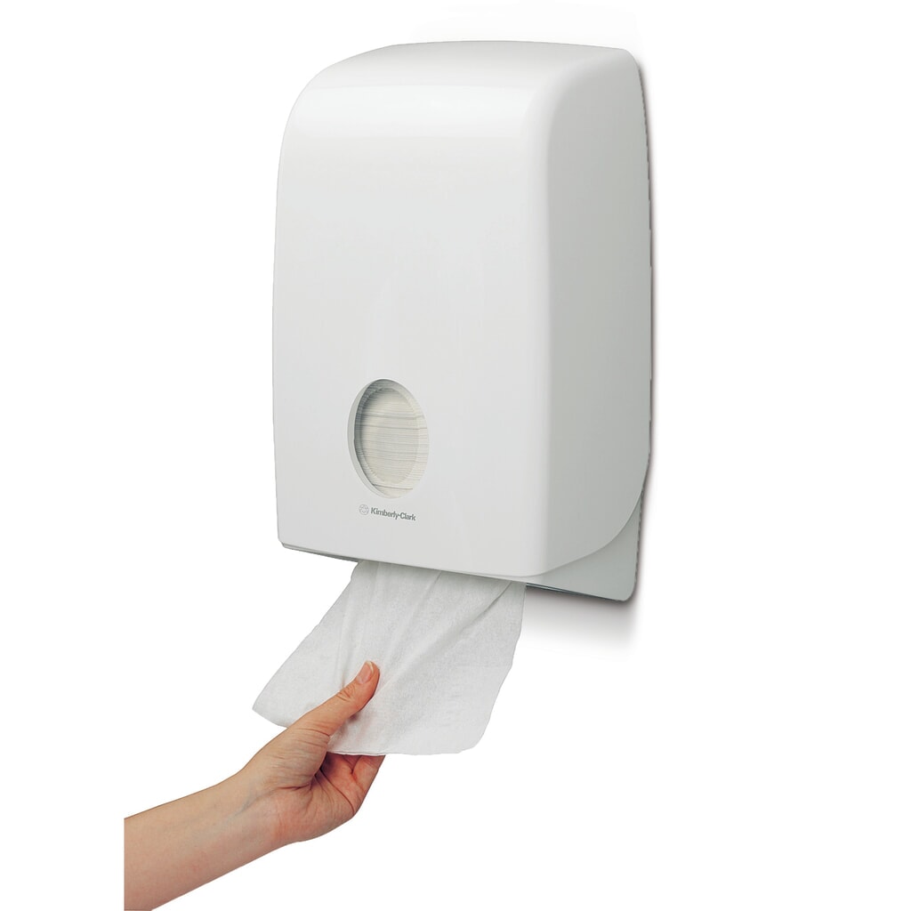 Kimberly-Clark® Handdoekdispenser, enkele vellen Product afbeelding: Kimberly-Clark® Handdoekdispenser, enkele vellen