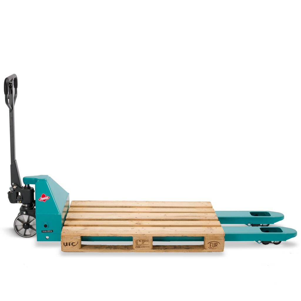 Handtranspallet Ameise® PTM 3.5, draagvermogen 3.500 kg, vorklengte 1.800 mm, polyurethaan, tandemwielen Productafbeelding nr. 6: Handtranspallet Ameise® PTM 3.5, draagvermogen 3.500 kg, vorklengte 1.800 mm, polyurethaan, tandemwielen