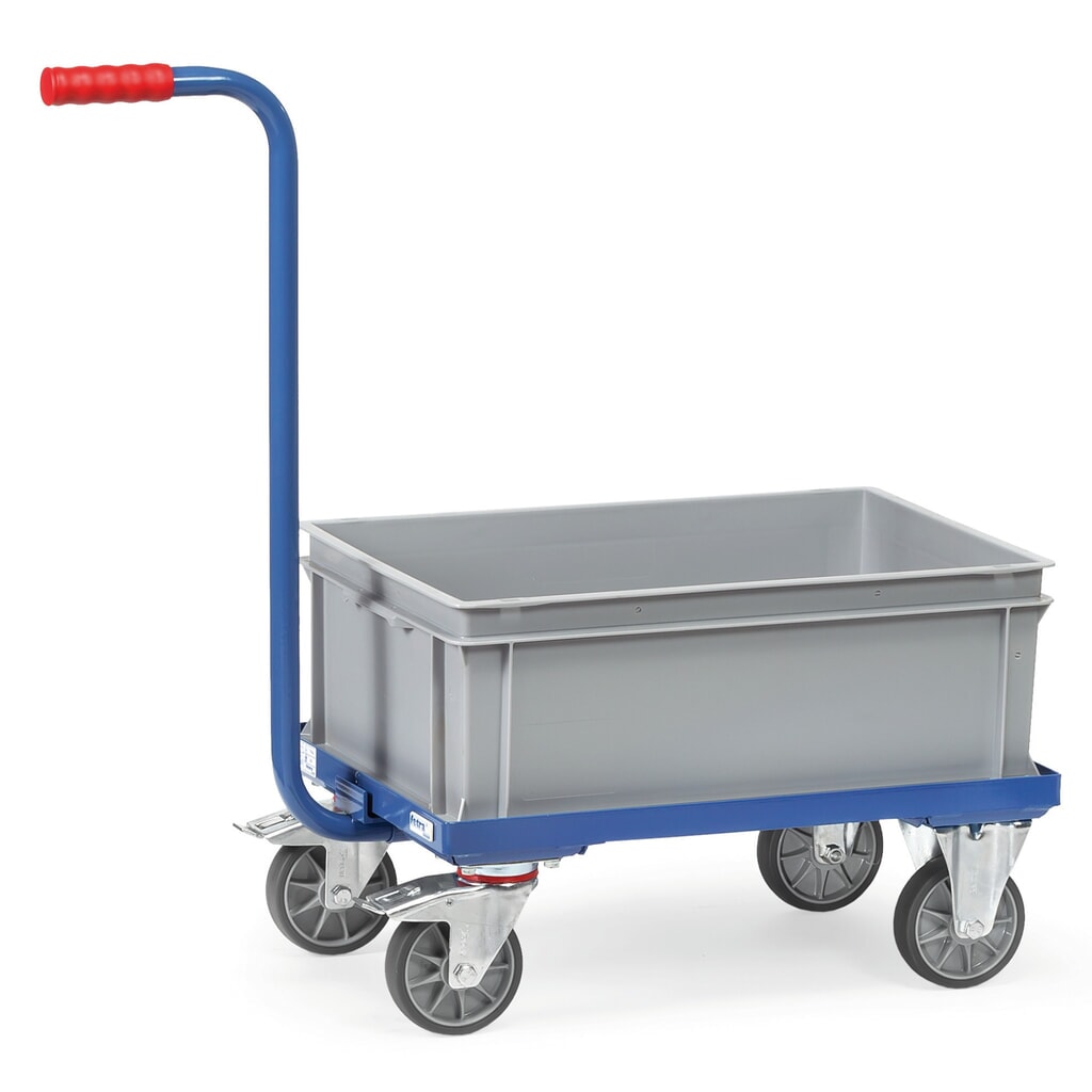 Handwagen fetra® met kunststof bakken, draagvermogen 250 kg Product afbeelding: Handwagen fetra® met kunststof bakken, draagvermogen 250 kg