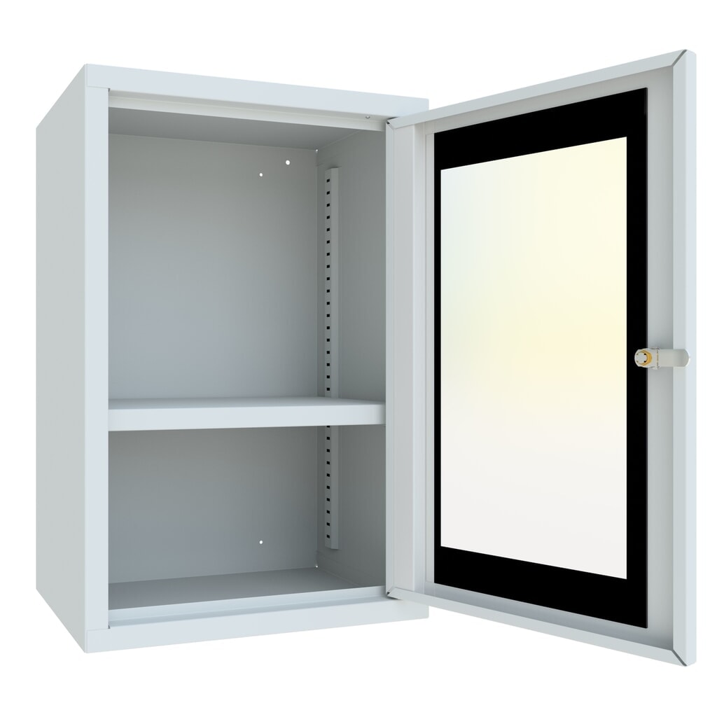 Productafbeelding nr. 4: Hangkast PAVOY met kijkvenster, hxbxd 600 x 400 x 300 mm, lichtgrijs, lichtgrijs