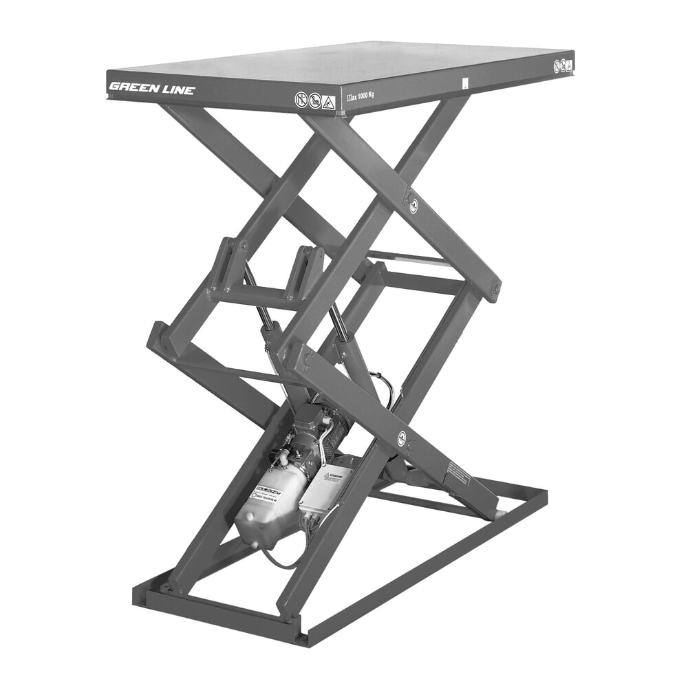 Productafbeelding nr. 1: Heftafel dubbele schaar ERGO-LIFT, cap. 500 kg, platform à  1.300 x 800 mm