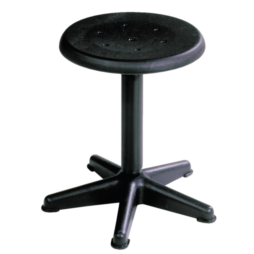 Product afbeelding: Kruk HEMMDAL, zitting van PP, zithoogte 410-600 mm, draaispil, kunststof onderstel, vloerglijders