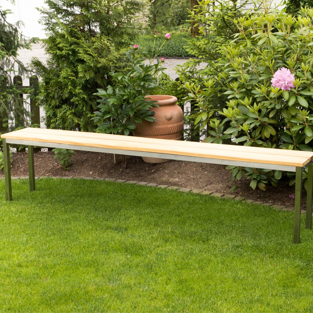 HEMMDAL Parkbank, 4 poten, 2 zittinglatten, lengte 1.000 mm Productafbeelding nr. 2: HEMMDAL Parkbank, 4 poten, 2 zittinglatten, lengte 1.000 mm
