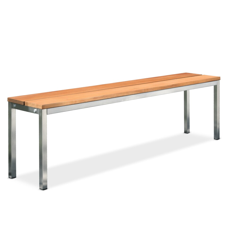 HEMMDAL Parkbank, 4 poten, 2 zittinglatten, lengte 1.000 mm Product afbeelding: HEMMDAL Parkbank, 4 poten, 2 zittinglatten, lengte 1.000 mm