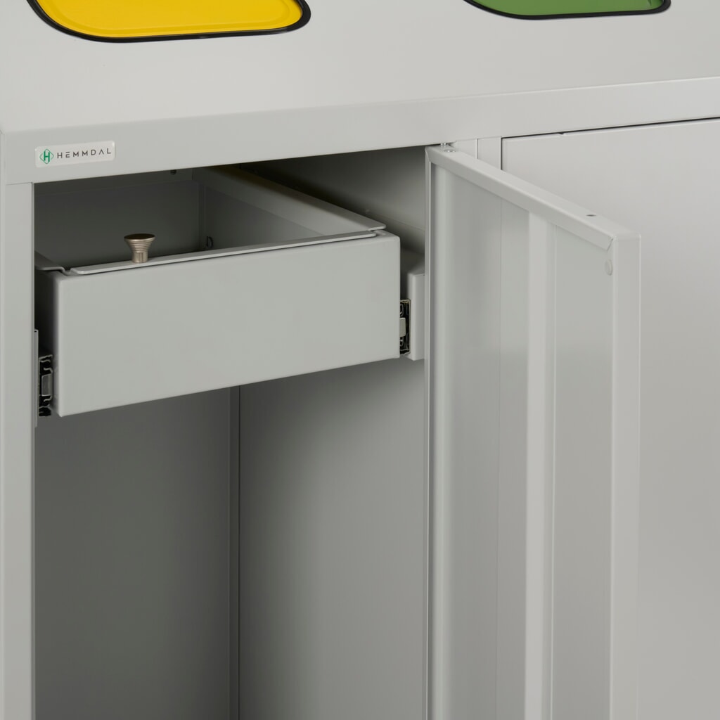 HEMMDAL recycling-afvalemmer Duo, met 2 zakkenhouders, elk 120 liter Productafbeelding nr. 5: HEMMDAL recycling-afvalemmer Duo, met 2 zakkenhouders, elk 120 liter