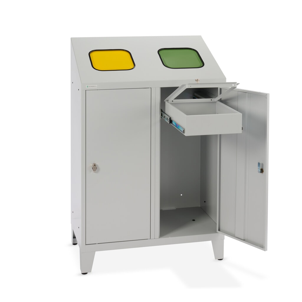 HEMMDAL recycling-afvalemmer Duo, met 2 zakkenhouders, elk 120 liter Productafbeelding nr. 8: HEMMDAL recycling-afvalemmer Duo, met 2 zakkenhouders, elk 120 liter