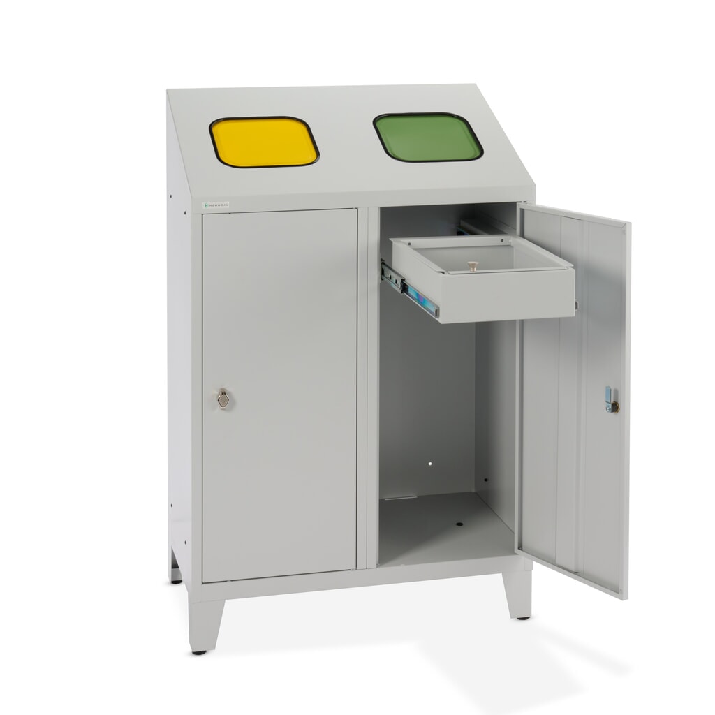 Productafbeelding nr. 9: HEMMDAL recycling-afvalemmer Duo, met 2 zakkenhouders, elk 120 liter