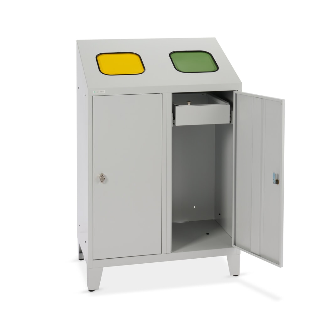 HEMMDAL recycling-afvalemmer Duo, met 2 zakkenhouders, elk 120 liter Productafbeelding nr. 10: HEMMDAL recycling-afvalemmer Duo, met 2 zakkenhouders, elk 120 liter