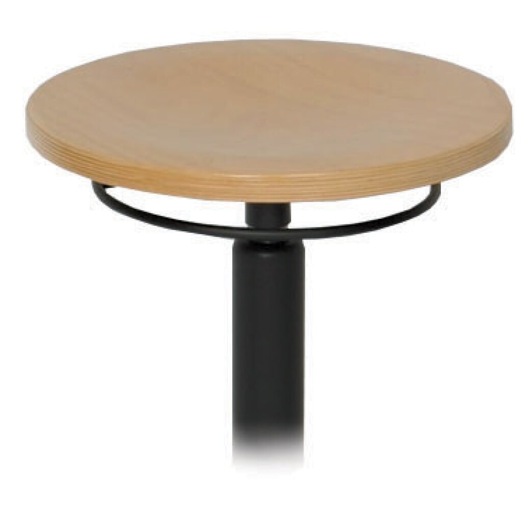 Ronde kruk HEMMDAL, zitting van beukenhout, zithoogte 430-620 mm, wielen Productafbeelding nr. 2: Ronde kruk HEMMDAL, zitting van beukenhout, zithoogte 430-620 mm, wielen
