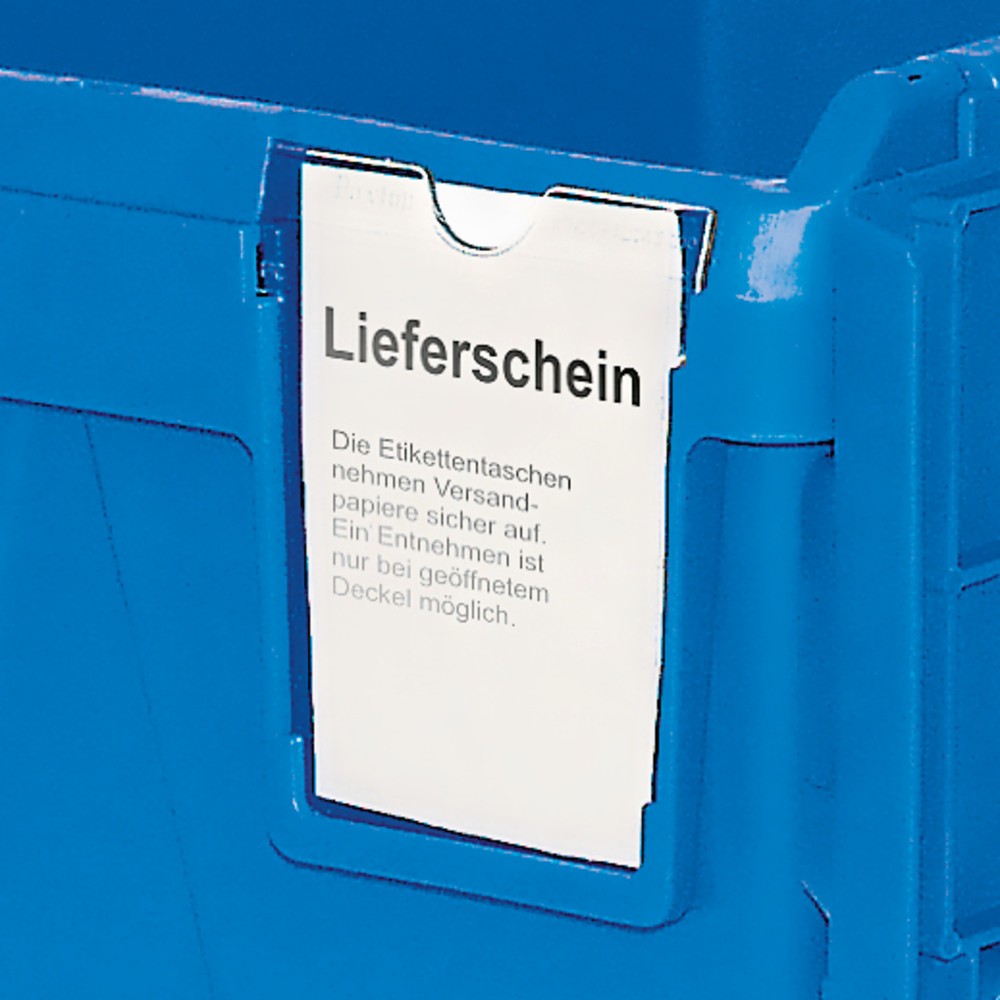 Productafbeelding nr. 5: Herbruikbare Eurobox van polypropyleen inclusief etikettenvak, 22 liter