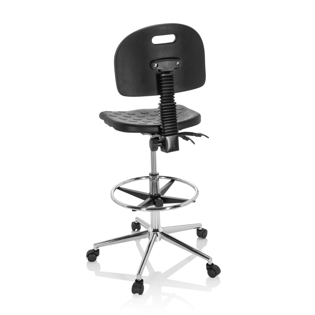 Productafbeelding nr. 7: hjh OFFICE Ergonomischer Hocker / Arbeitshocker TOP WORK 23 I Hartschaum, schwarz
