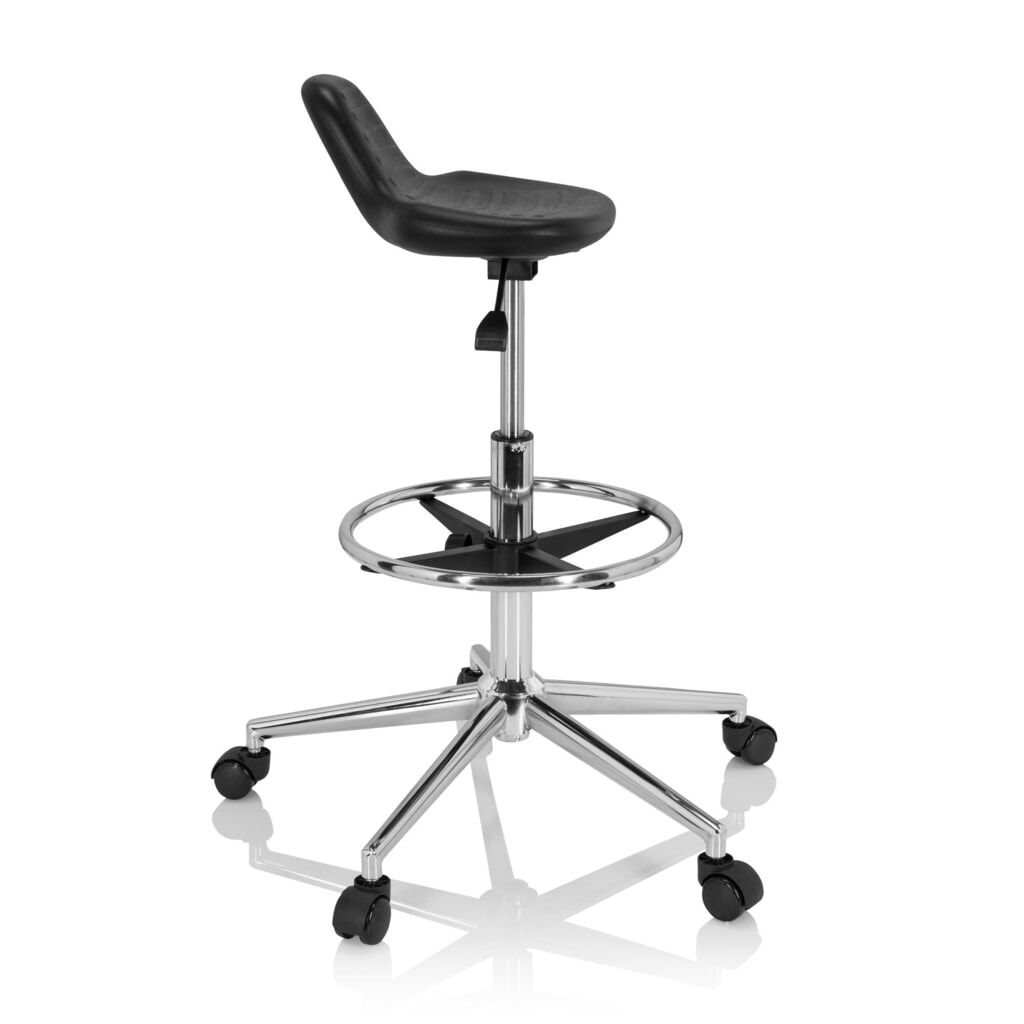 Productafbeelding nr. 3: hjh OFFICE Ergonomischer Hocker / Arbeitshocker TOP WORK 3 I Hartschaum, schwarz