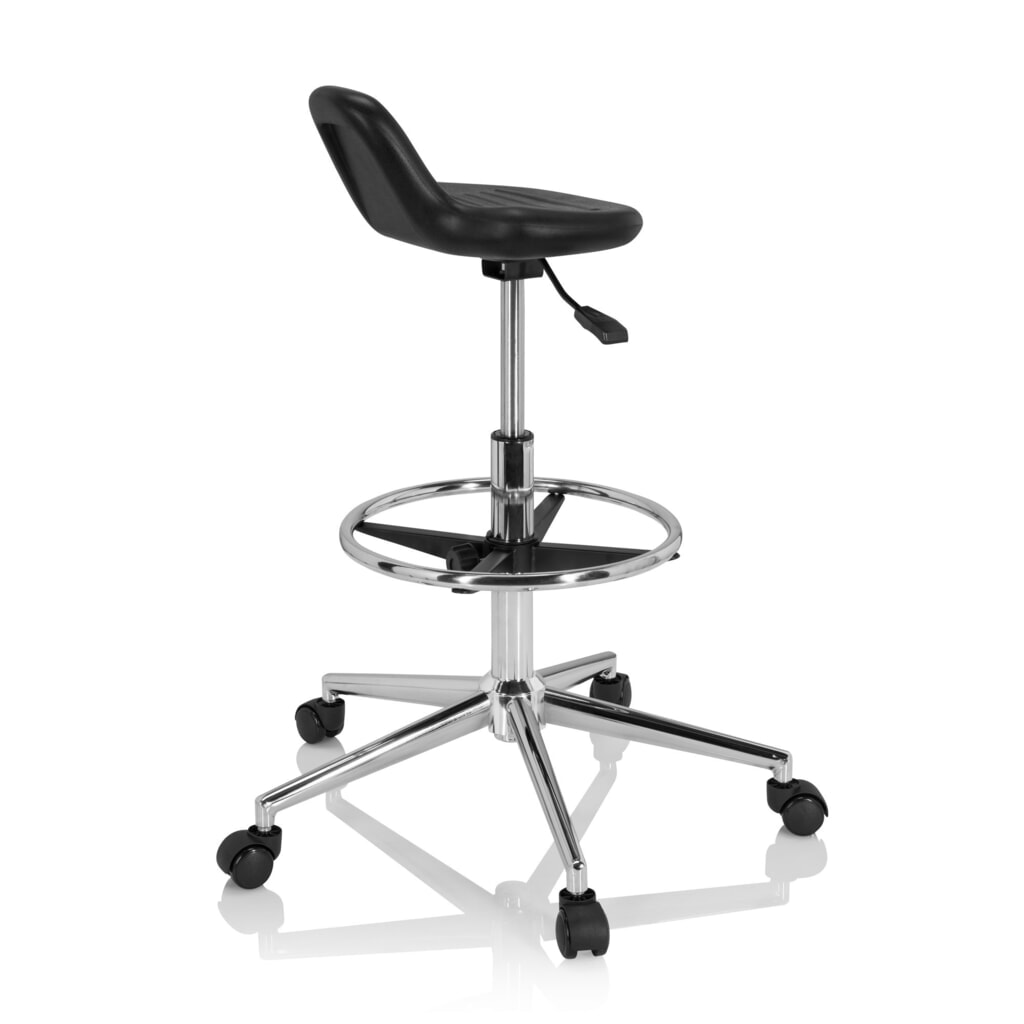 Productafbeelding nr. 4: hjh OFFICE Ergonomischer Hocker / Arbeitshocker TOP WORK 3 I Hartschaum, schwarz