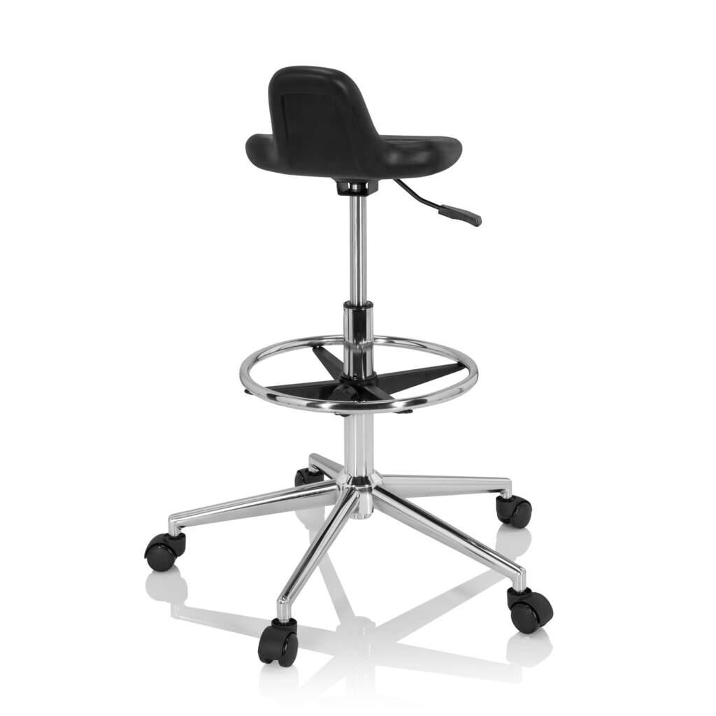 Productafbeelding nr. 5: hjh OFFICE Ergonomischer Hocker / Arbeitshocker TOP WORK 3 I Hartschaum, schwarz
