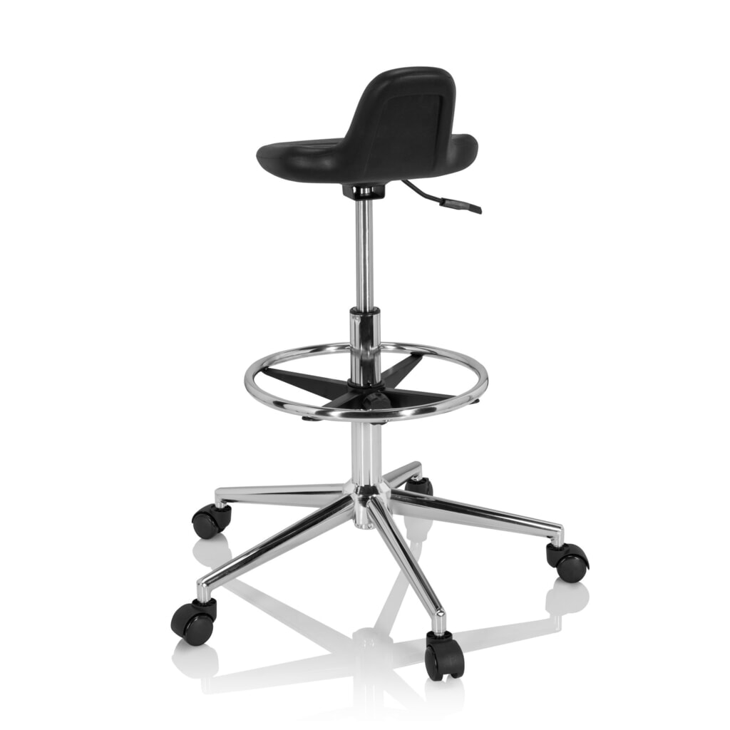 Productafbeelding nr. 6: hjh OFFICE Ergonomischer Hocker / Arbeitshocker TOP WORK 3 I Hartschaum, schwarz