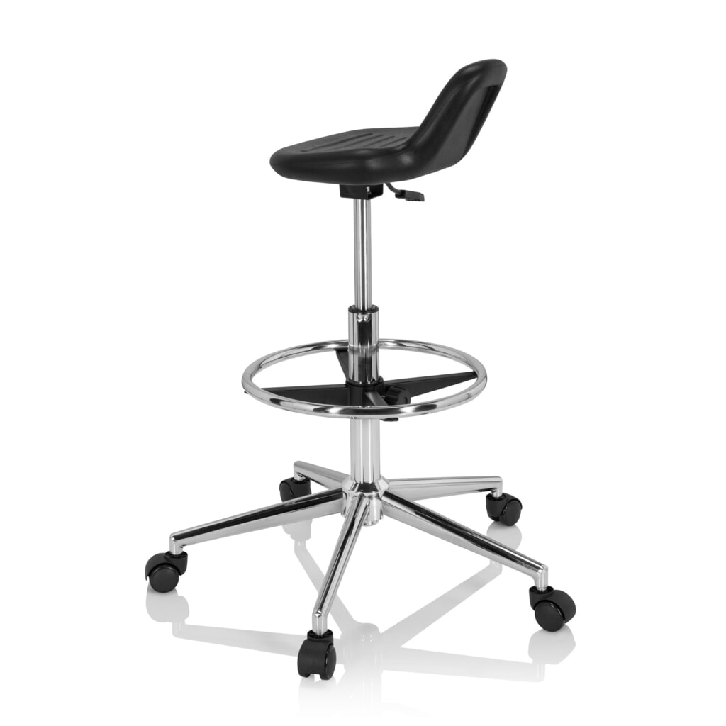 Productafbeelding nr. 7: hjh OFFICE Ergonomischer Hocker / Arbeitshocker TOP WORK 3 I Hartschaum, schwarz