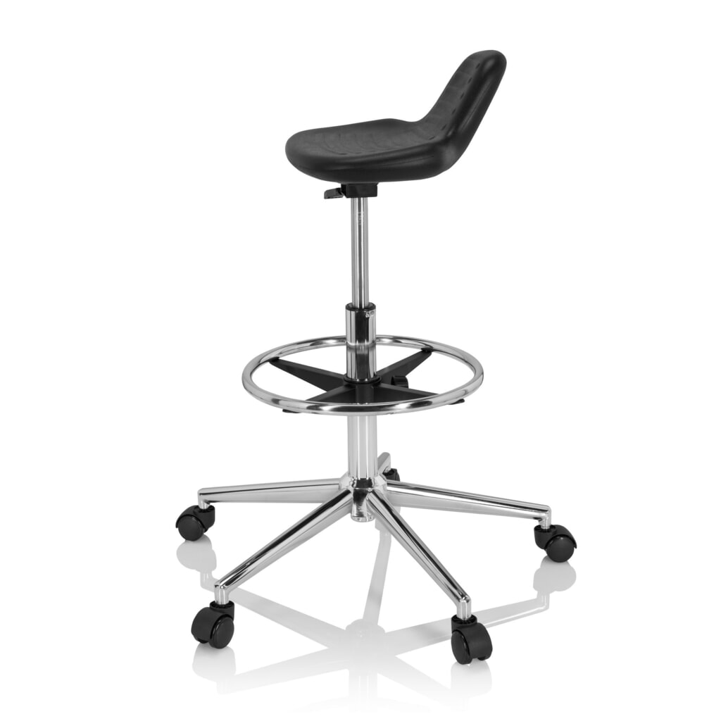Productafbeelding nr. 8: hjh OFFICE Ergonomischer Hocker / Arbeitshocker TOP WORK 3 I Hartschaum, schwarz