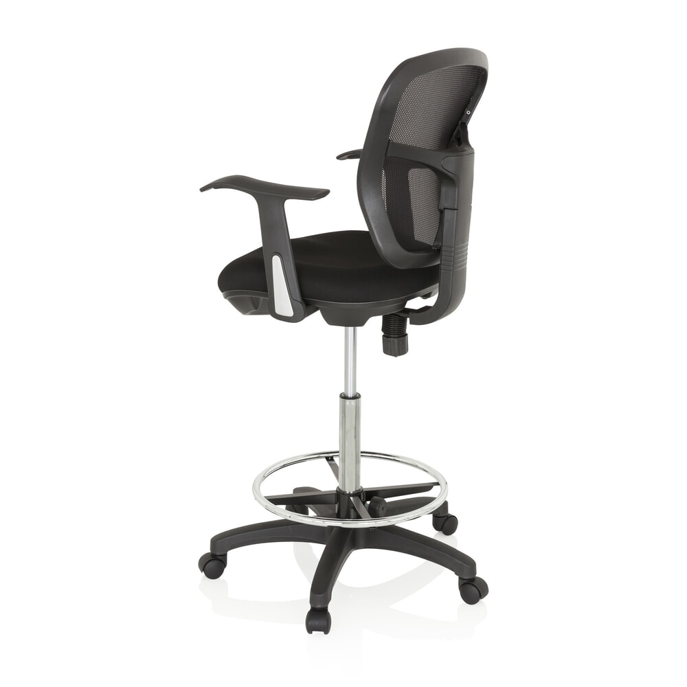 Productafbeelding nr. 7: hjh OFFICE Arbeitsstuhl / Counterstuhl TOP WORK 108 Stoff/Netzstoff, schwarz