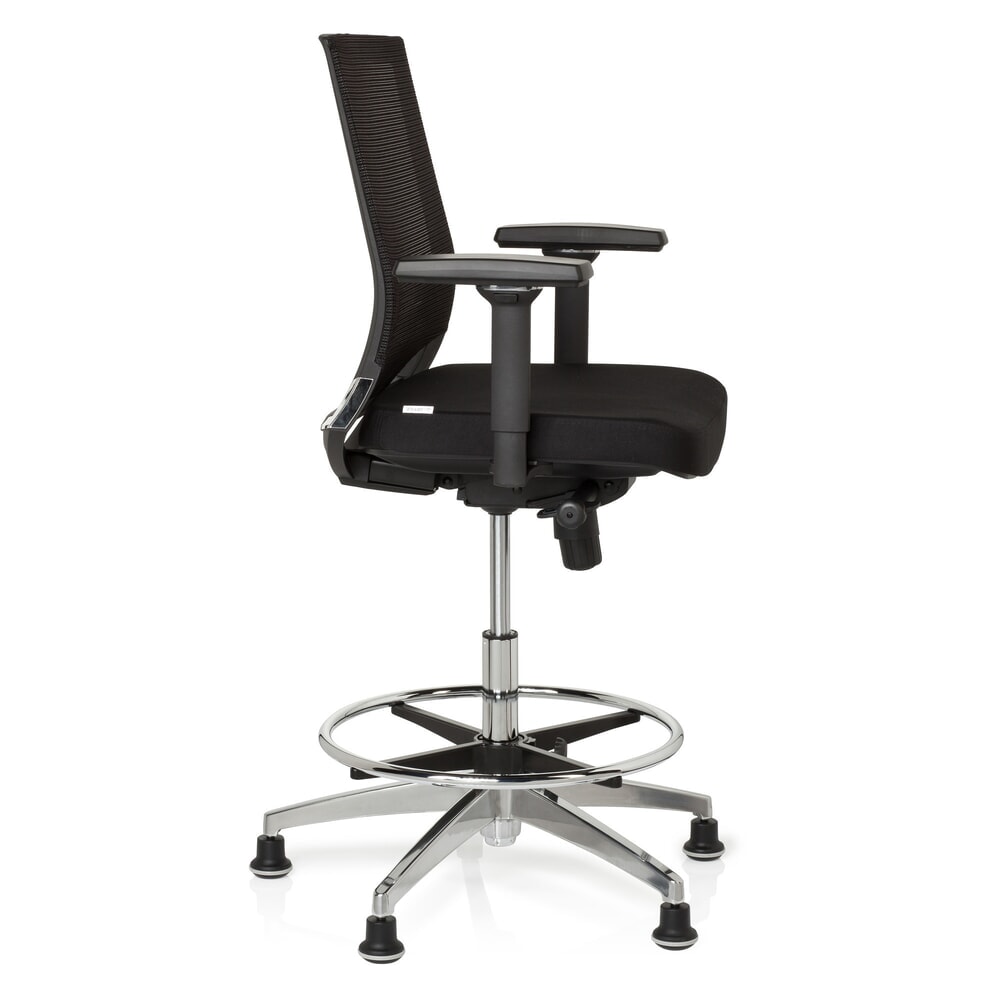 Productafbeelding nr. 4: hjh OFFICE Arbeitsstuhl / Counterstuhl TOP WORK 77 Stoff, schwarz