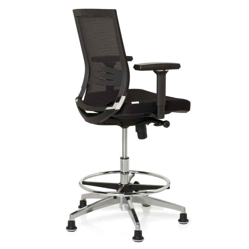 Productafbeelding nr. 5: hjh OFFICE Arbeitsstuhl / Counterstuhl TOP WORK 77 Stoff, schwarz
