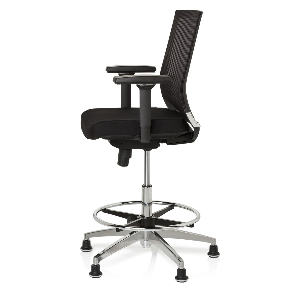 Productafbeelding nr. 9: hjh OFFICE Arbeitsstuhl / Counterstuhl TOP WORK 77 Stoff, schwarz