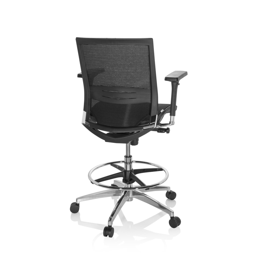 Productafbeelding nr. 5: hjh OFFICE Arbeitsstuhl / Counterstuhl TOP WORK 78 Netzstoff, schwarz