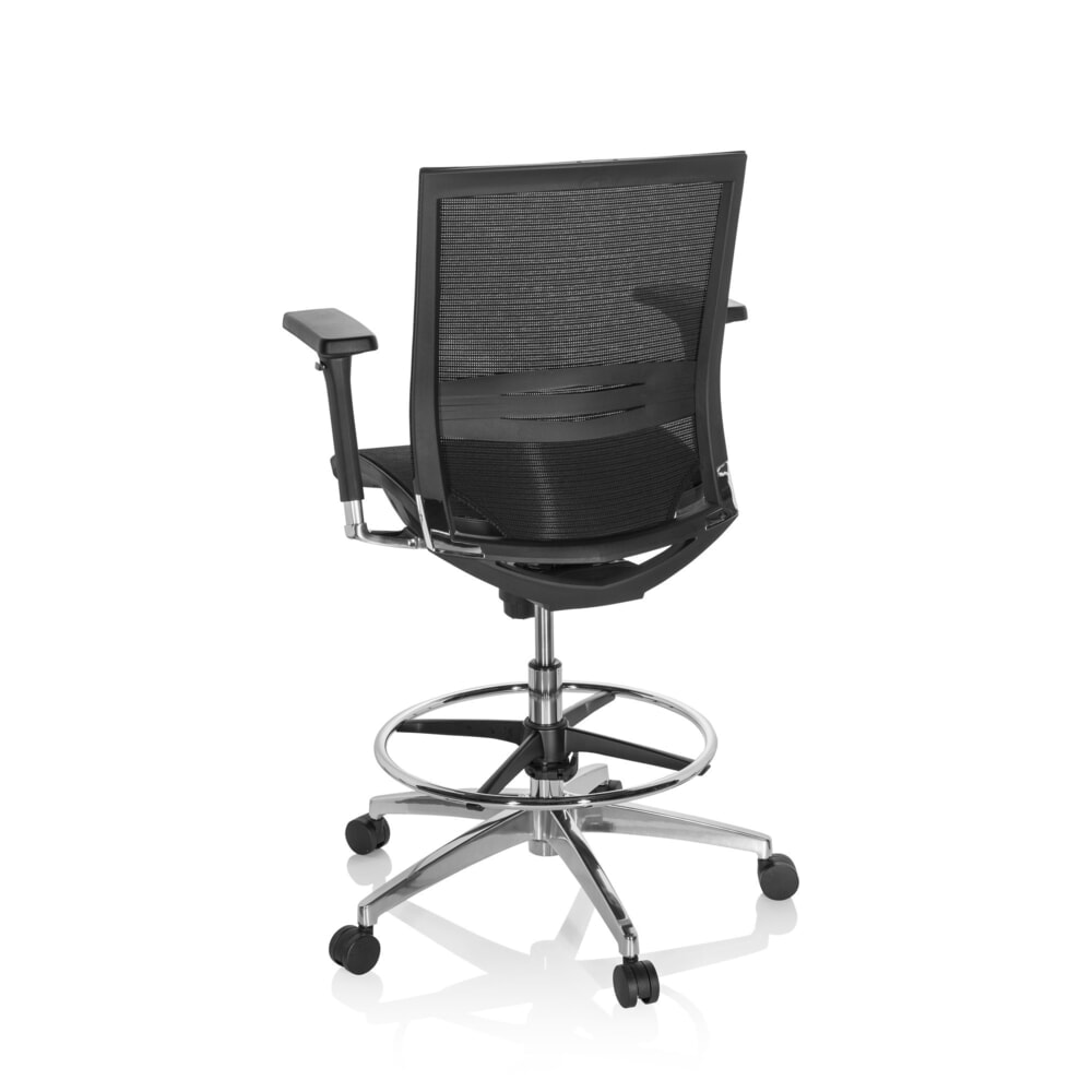Productafbeelding nr. 6: hjh OFFICE Arbeitsstuhl / Counterstuhl TOP WORK 78 Netzstoff, schwarz