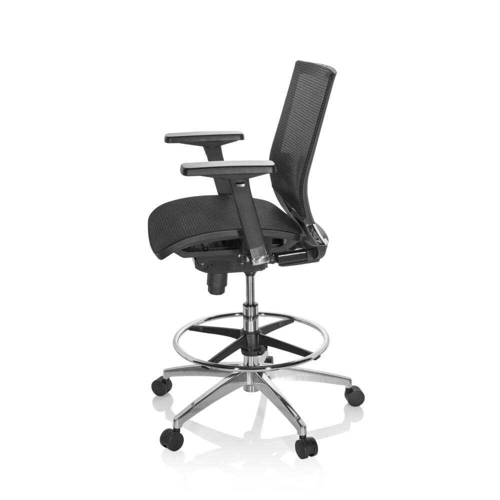 Productafbeelding nr. 8: hjh OFFICE Arbeitsstuhl / Counterstuhl TOP WORK 78 Netzstoff, schwarz