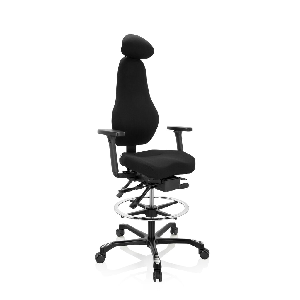 Werkstoel / baliestoel hjh OFFICE RESISTIO WORK stof, zwart Productafbeelding nr. 6: Werkstoel / baliestoel hjh OFFICE RESISTIO WORK stof, zwart