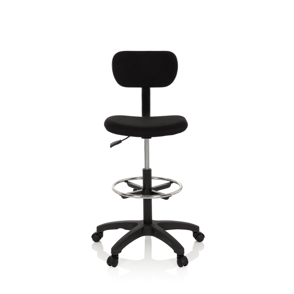 Product afbeelding: Werkstoel / werkkruk hjh OFFICE TOP WORK 05 stof, zwart