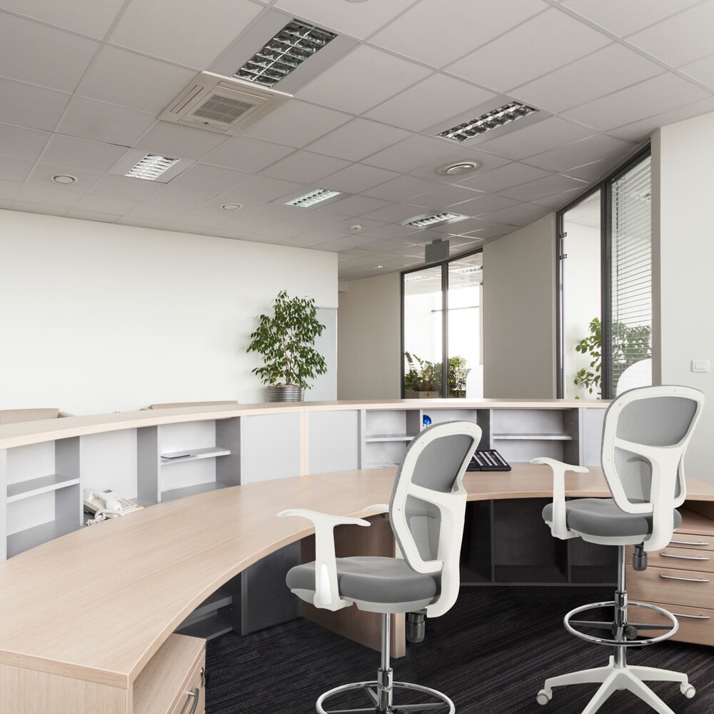Productafbeelding nr. 3: Werkstoel / baliestoel hjh OFFICE TOP WORK 108 W netstof / stof, grijs