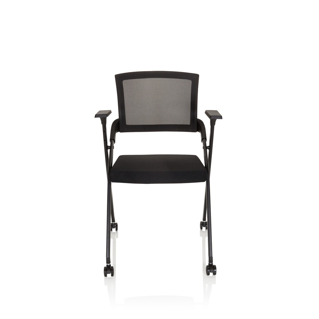 Product afbeelding: Bezoekersstoel / klapstoel hjh OFFICE PRIORITY II netstof / stof, zwart
