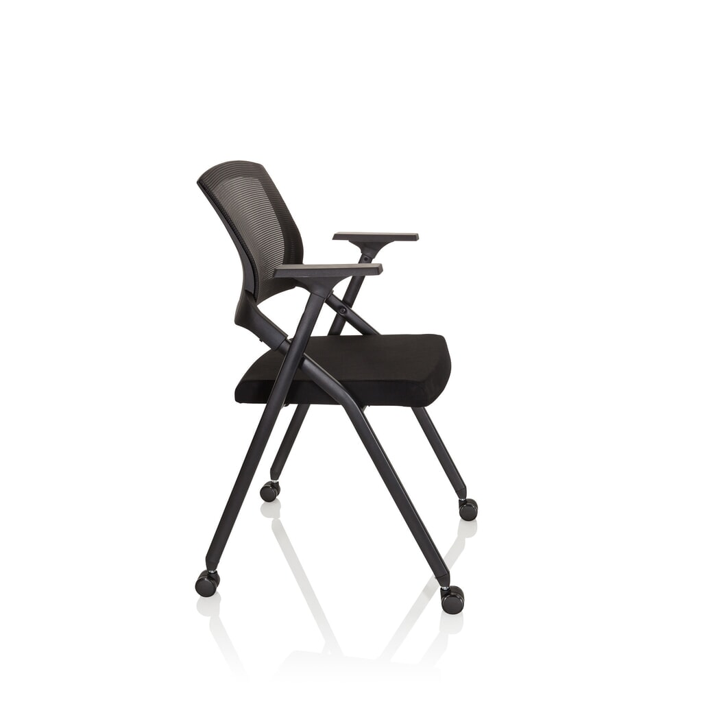 Bezoekersstoel / klapstoel hjh OFFICE PRIORITY II netstof / stof, zwart Productafbeelding nr. 11: Bezoekersstoel / klapstoel hjh OFFICE PRIORITY II netstof / stof, zwart
