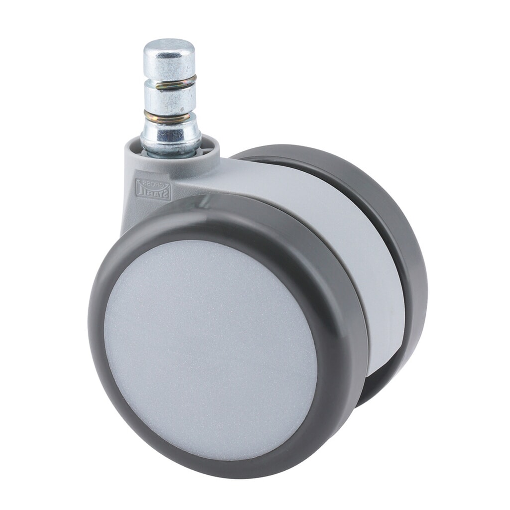 Wielen voor harde vloeren 5x hjh OFFICE ROLO MOVE 60 No-Noise 11 mm / 60 mm (set van 5) bureaustoelwielen, wit / grijs Product afbeelding: Wielen voor harde vloeren 5x hjh OFFICE ROLO MOVE 60 No-Noise 11 mm / 60 mm (set van 5) bureaustoelwielen, wit / grijs