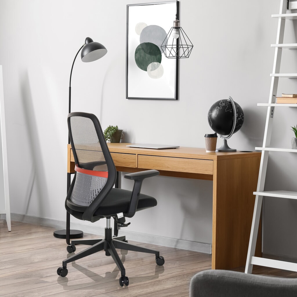 Bureaustoel / draaistoel hjh OFFICE CARLOW I netstof / stof, zwart Productafbeelding nr. 5: Bureaustoel / draaistoel hjh OFFICE CARLOW I netstof / stof, zwart