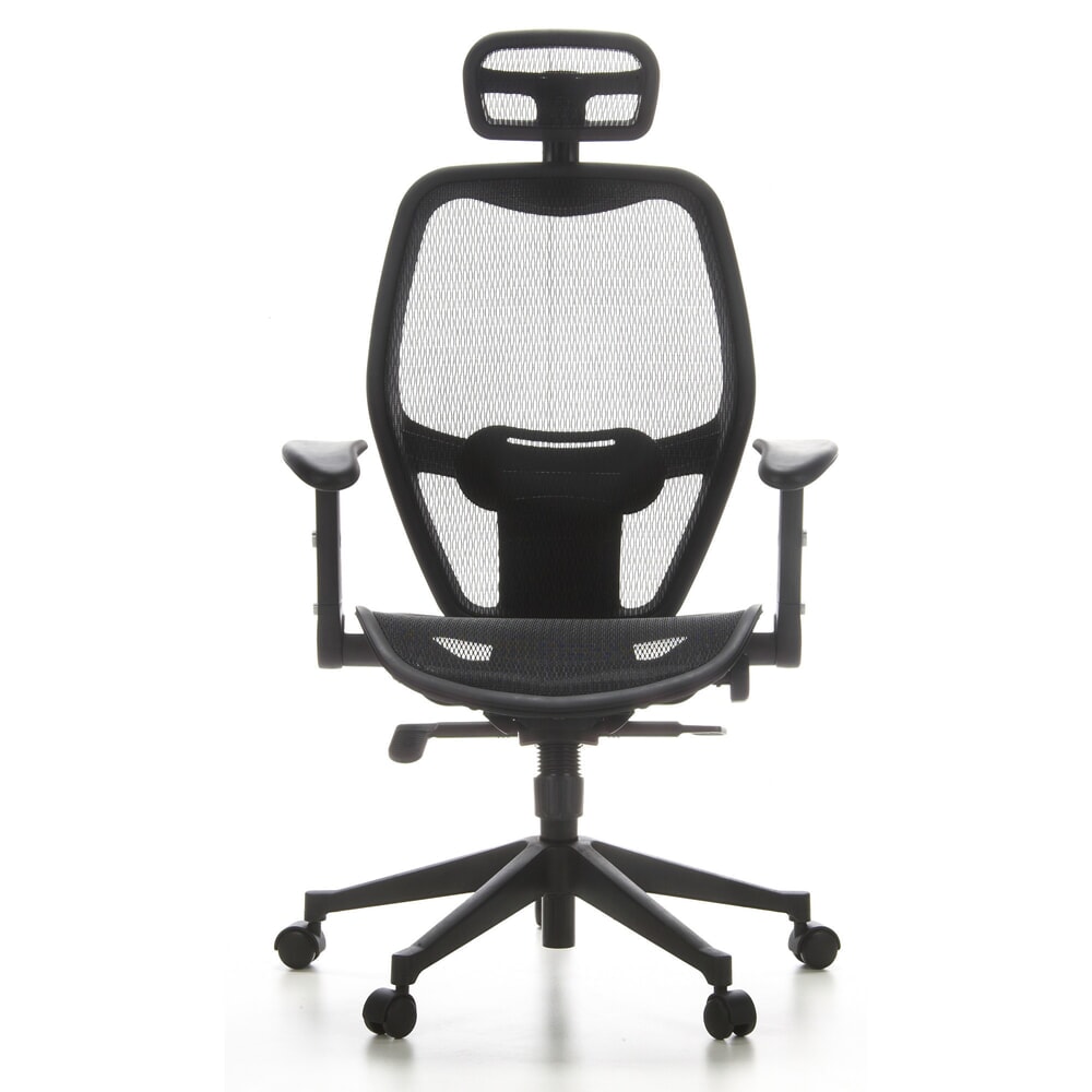 Product afbeelding: hjh OFFICE Bürostuhl / Chefsessel AIR PORT Netzstoff, schwarz
