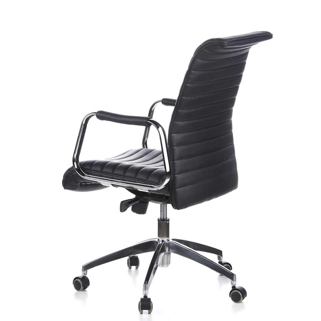 hjh OFFICE Bürostuhl / Chefsessel ASPERA 10 Leder, schwarz Productafbeelding nr. 9: hjh OFFICE Bürostuhl / Chefsessel ASPERA 10 Leder, schwarz