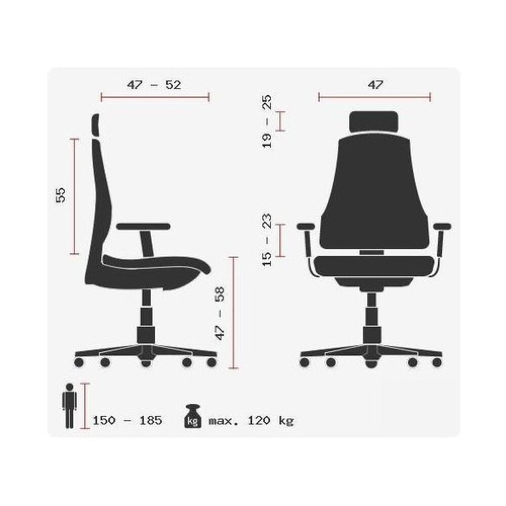 Productafbeelding nr. 12: hjh OFFICE Bürostuhl / Chefsessel ASTRA LUX Stoff, schwarz