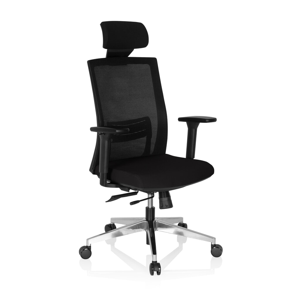 Productafbeelding nr. 3: hjh OFFICE Bürostuhl / Chefsessel CAPTIVA Stoff/Netzstoff, schwarz
