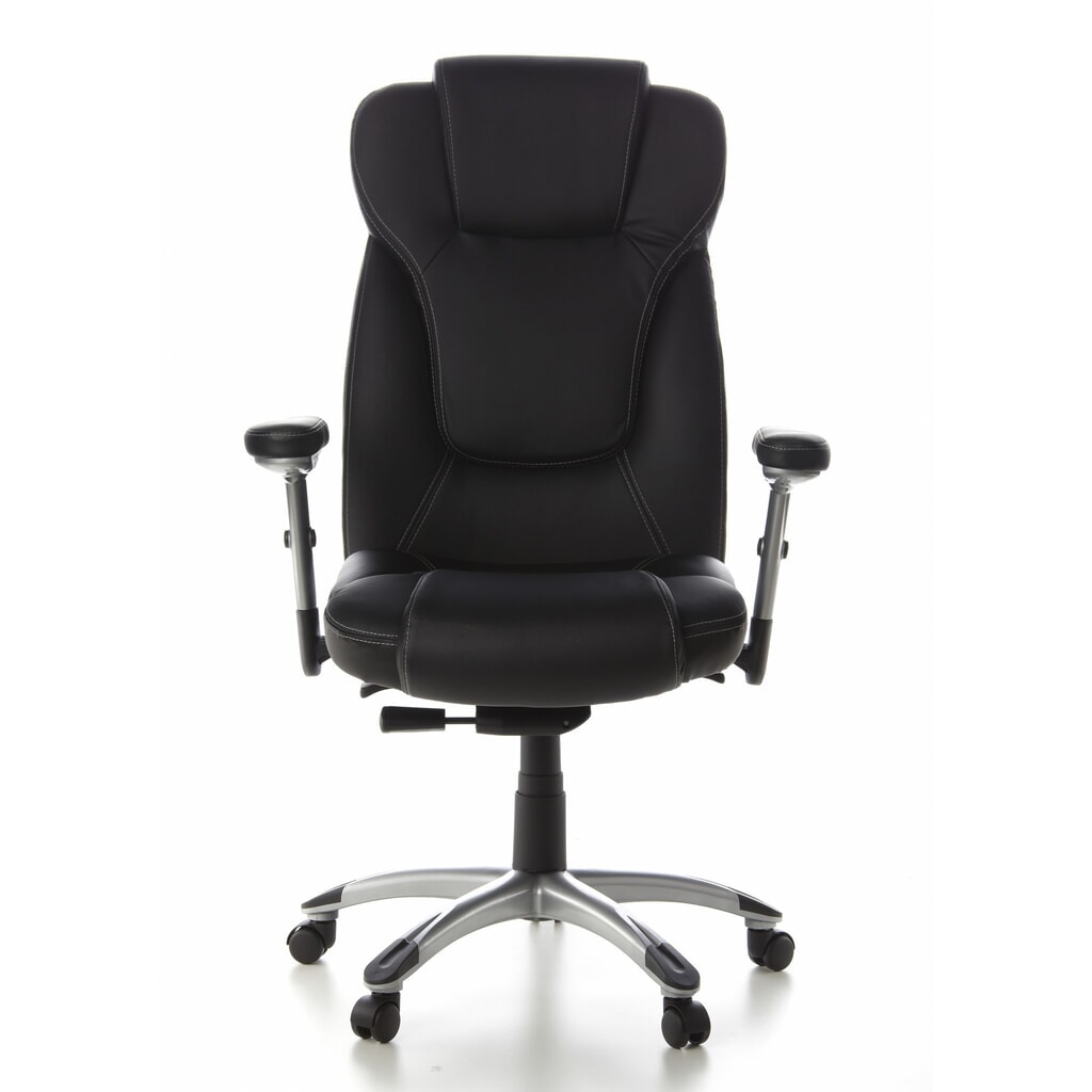 Product afbeelding: hjh OFFICE Bürostuhl / Chefsessel EMBASSY 200 Leder, schwarz