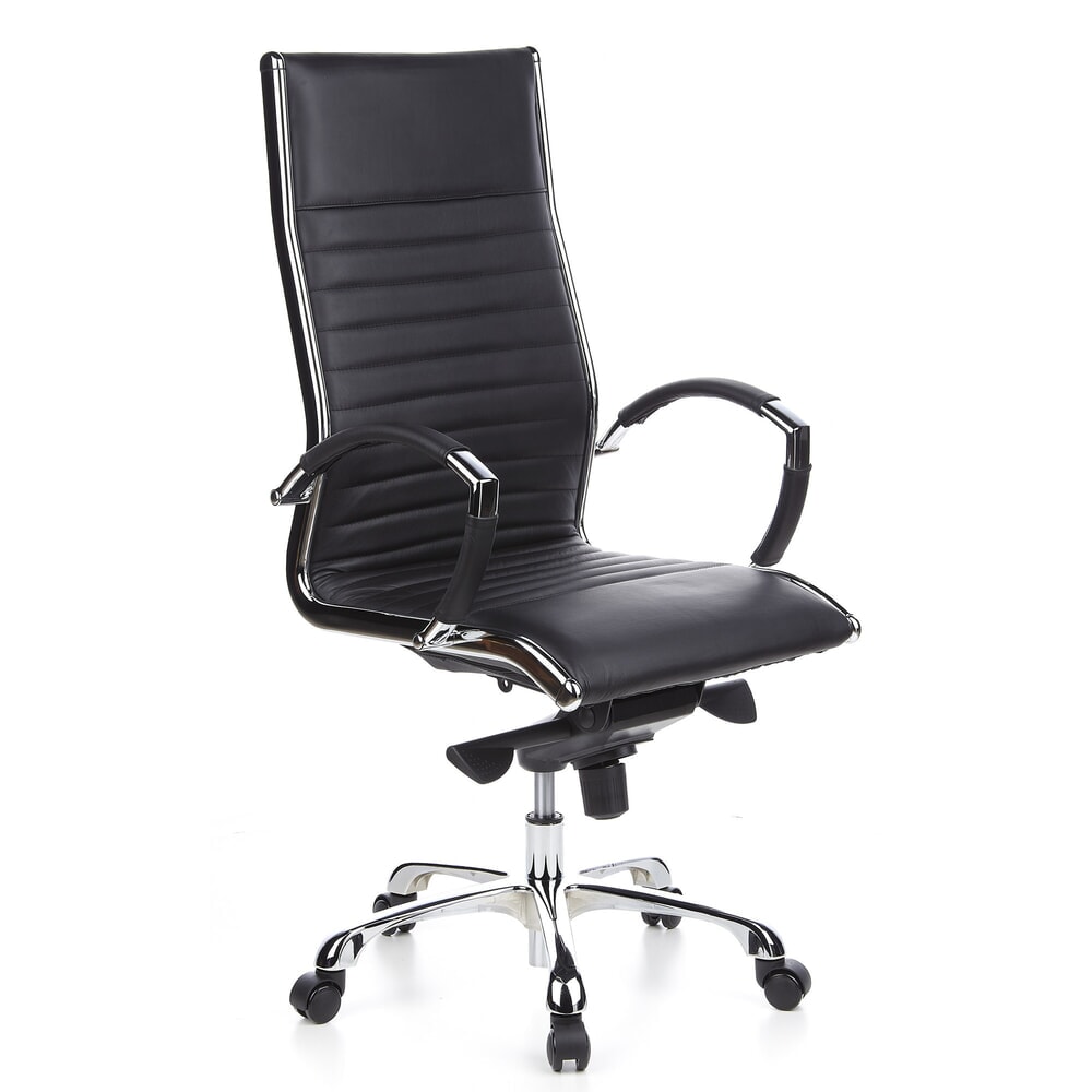 Productafbeelding nr. 3: hjh OFFICE Bürostuhl / Chefsessel PARMA 20 Leder, schwarz
