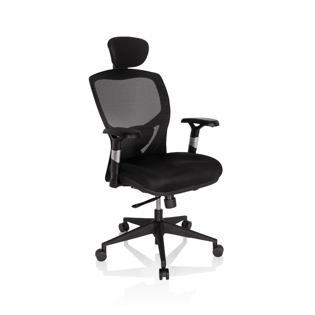 Productafbeelding nr. 4: hjh OFFICE Bürostuhl / Chefsessel VENUS BASE Stoff, schwarz