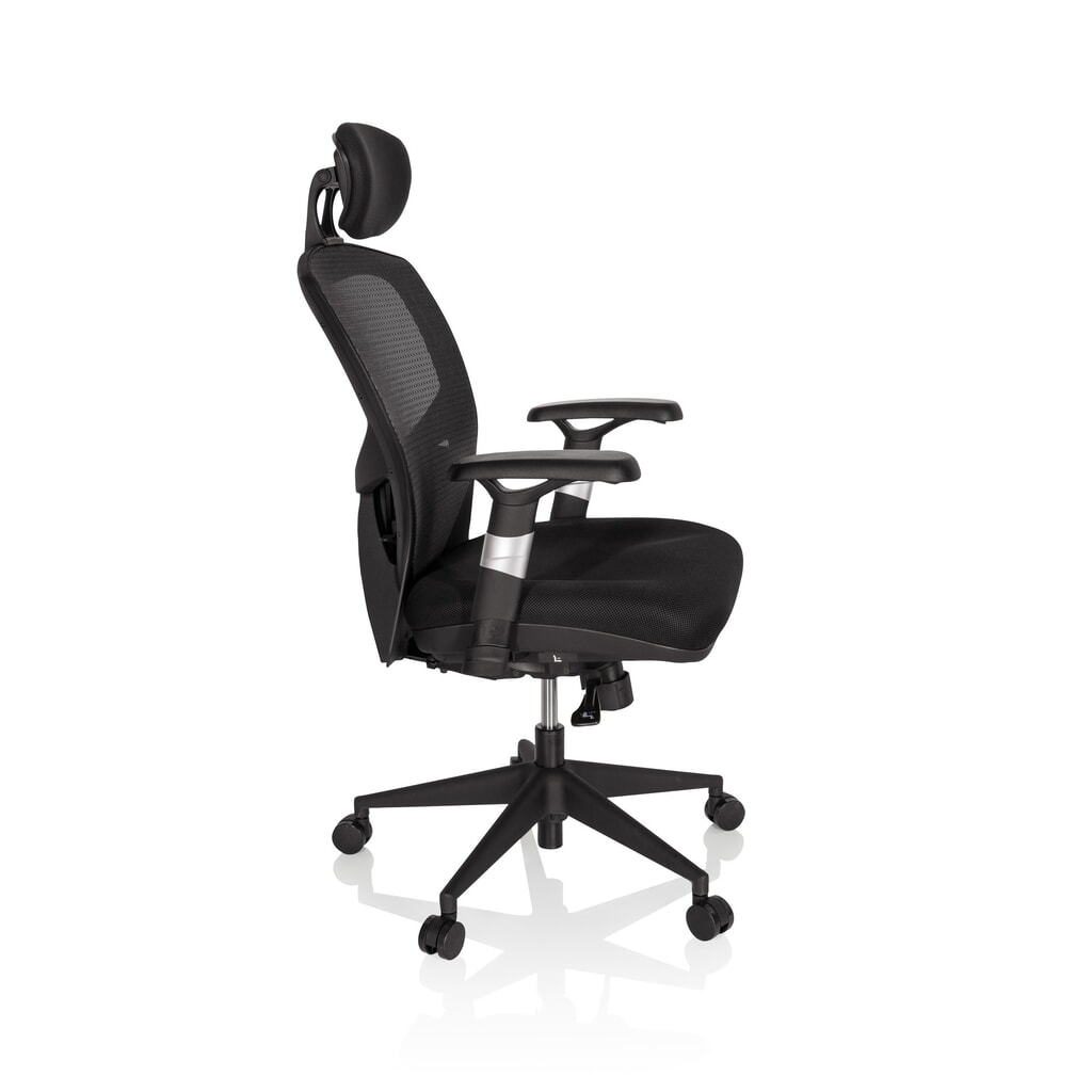 Productafbeelding nr. 5: hjh OFFICE Bürostuhl / Chefsessel VENUS BASE Stoff, schwarz