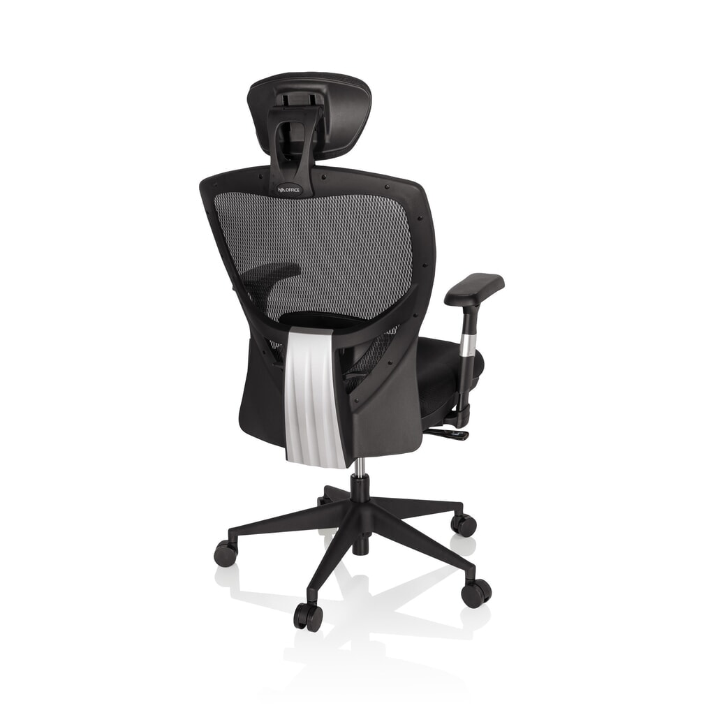 hjh OFFICE Bürostuhl / Chefsessel VENUS BASE Stoff, schwarz Productafbeelding nr. 7: hjh OFFICE Bürostuhl / Chefsessel VENUS BASE Stoff, schwarz