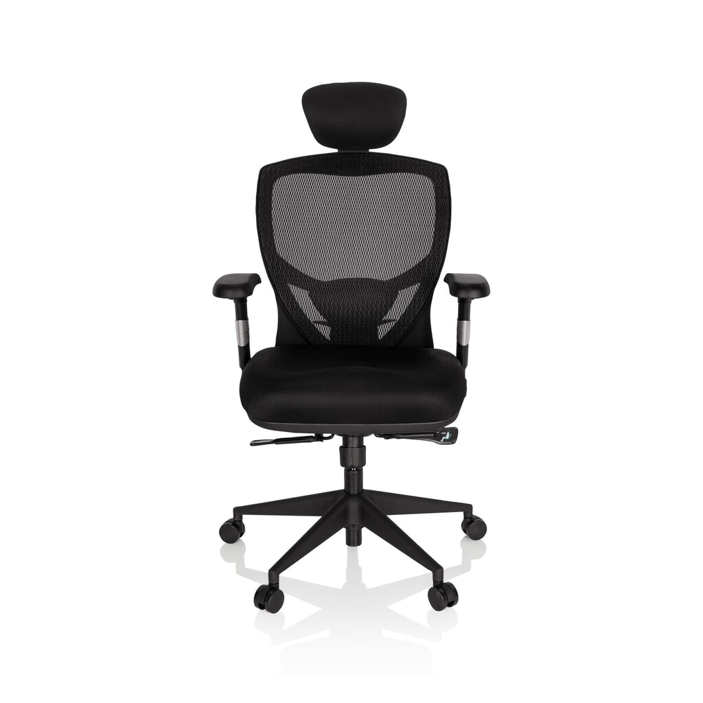 Product afbeelding: hjh OFFICE Bürostuhl / Chefsessel VENUS BASE Stoff, schwarz