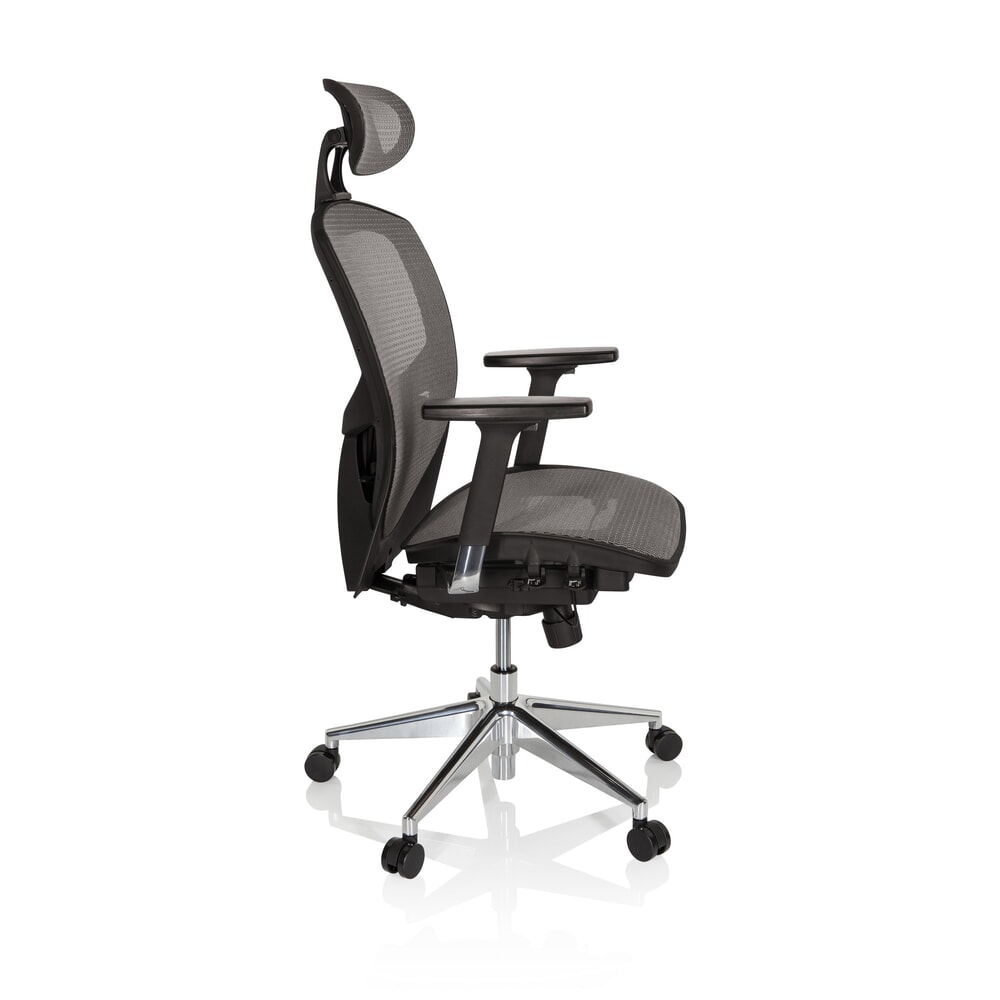 Productafbeelding nr. 5: hjh OFFICE Bürostuhl / Chefsessel VENUS ONE Netzstoff, silbergrau/schwarz