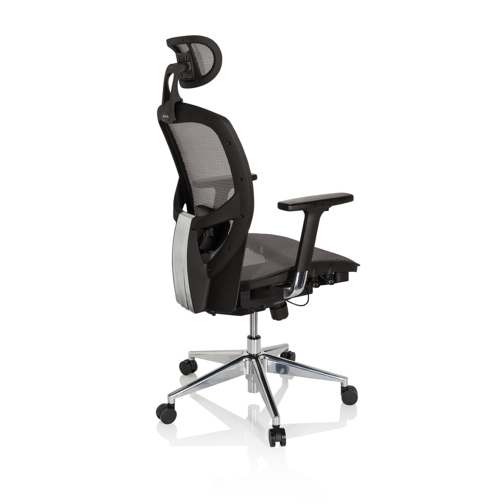 Productafbeelding nr. 6: hjh OFFICE Bürostuhl / Chefsessel VENUS ONE Netzstoff, silbergrau/schwarz