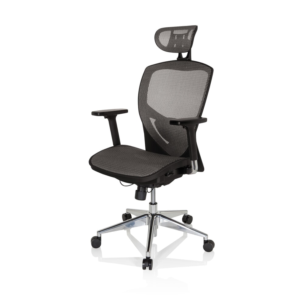 Productafbeelding nr. 11: hjh OFFICE Bürostuhl / Chefsessel VENUS ONE Netzstoff, silbergrau/schwarz