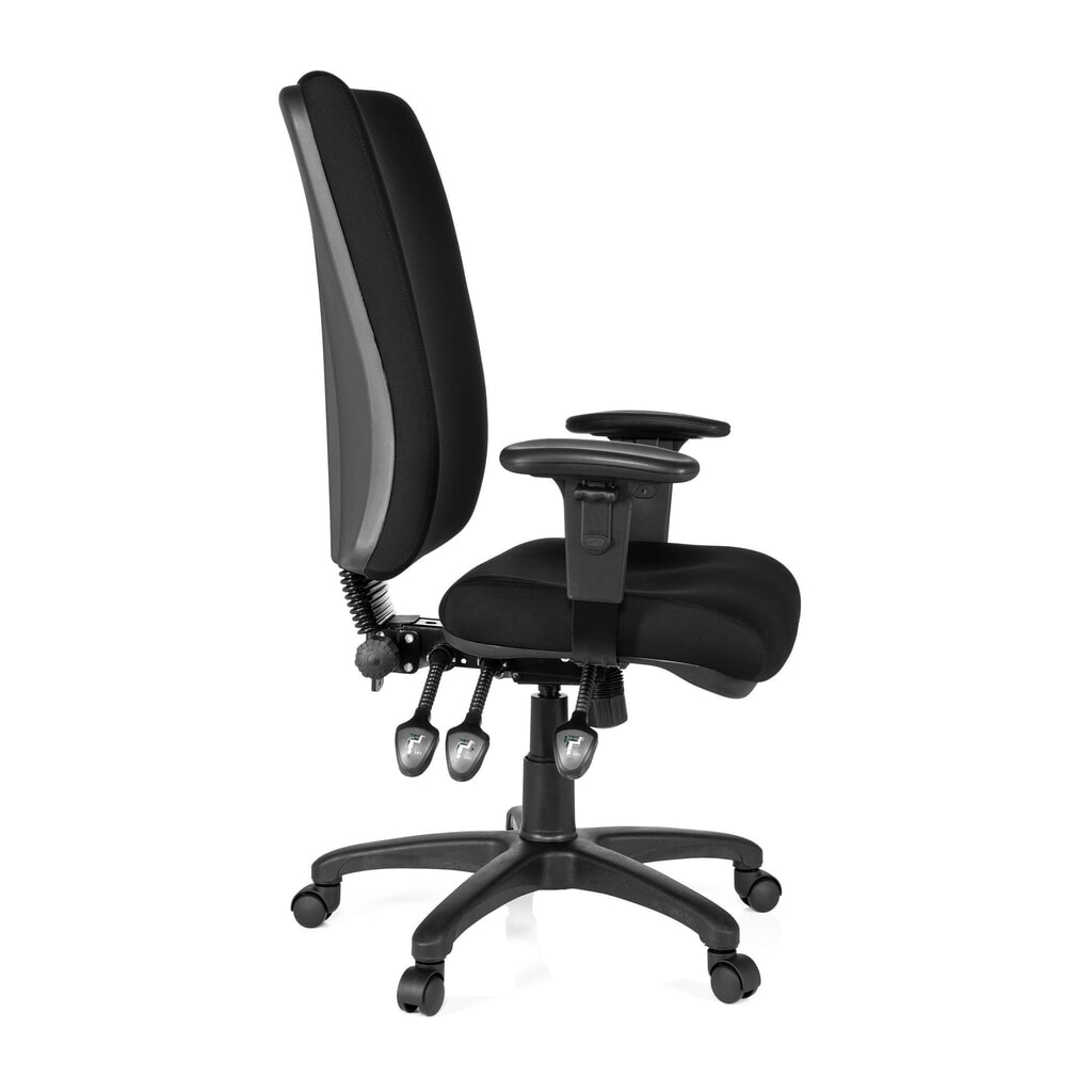 hjh OFFICE Bürostuhl / Chefsessel ZENIT HIGH Stoff, schwarz Productafbeelding nr. 3: hjh OFFICE Bürostuhl / Chefsessel ZENIT HIGH Stoff, schwarz
